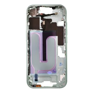 iPhone 16 Middle Frame with Flex Cable (6.1‑inch, 2024) for Complete Button Functionality, Sensor Connectivity, and Easy Installation for DIY Repairs